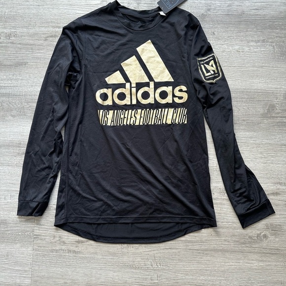 Adidas Los Angeles Futbol club MLS  sports long sl jerse Sz M - Picture 2 of 5